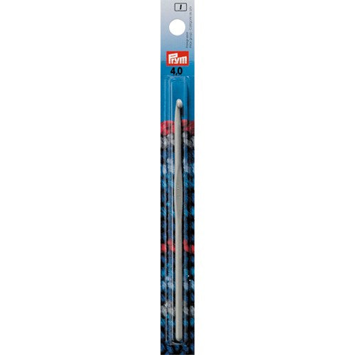 Crochet Laine : 14 cm x 3.5 mm : Aluminium