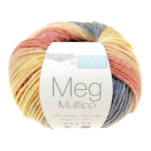 MEG MULTICO - 100% Acrylique