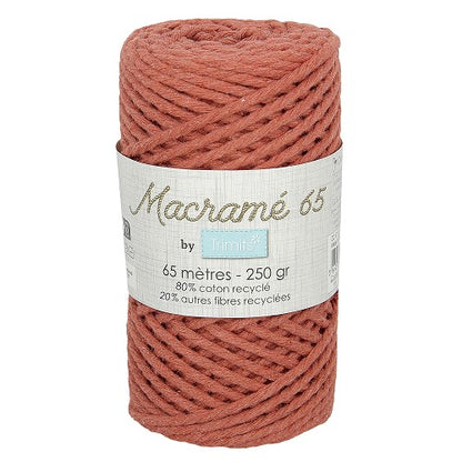 Macramé 65 Mètres 250 Gr 80% coton 20% autres fibre