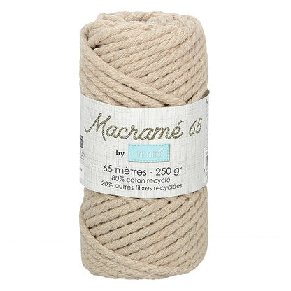 Macramé 65 Mètres 250 Gr 80% coton 20% autres fibre