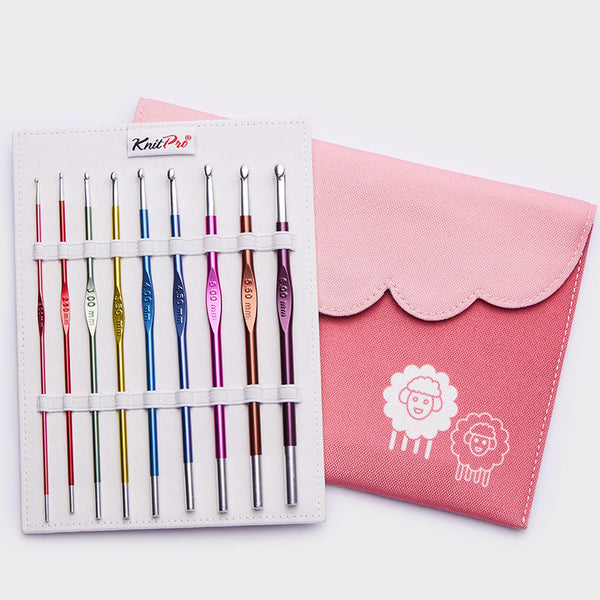 Kit de crochets Aluminium 2-6mm 9 tailles KnitPro Zing