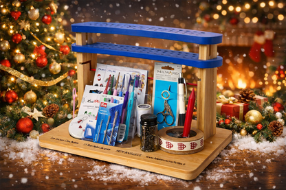 Porte-crochets en bambou verni édition BOX premium – Les sœurs crochettes