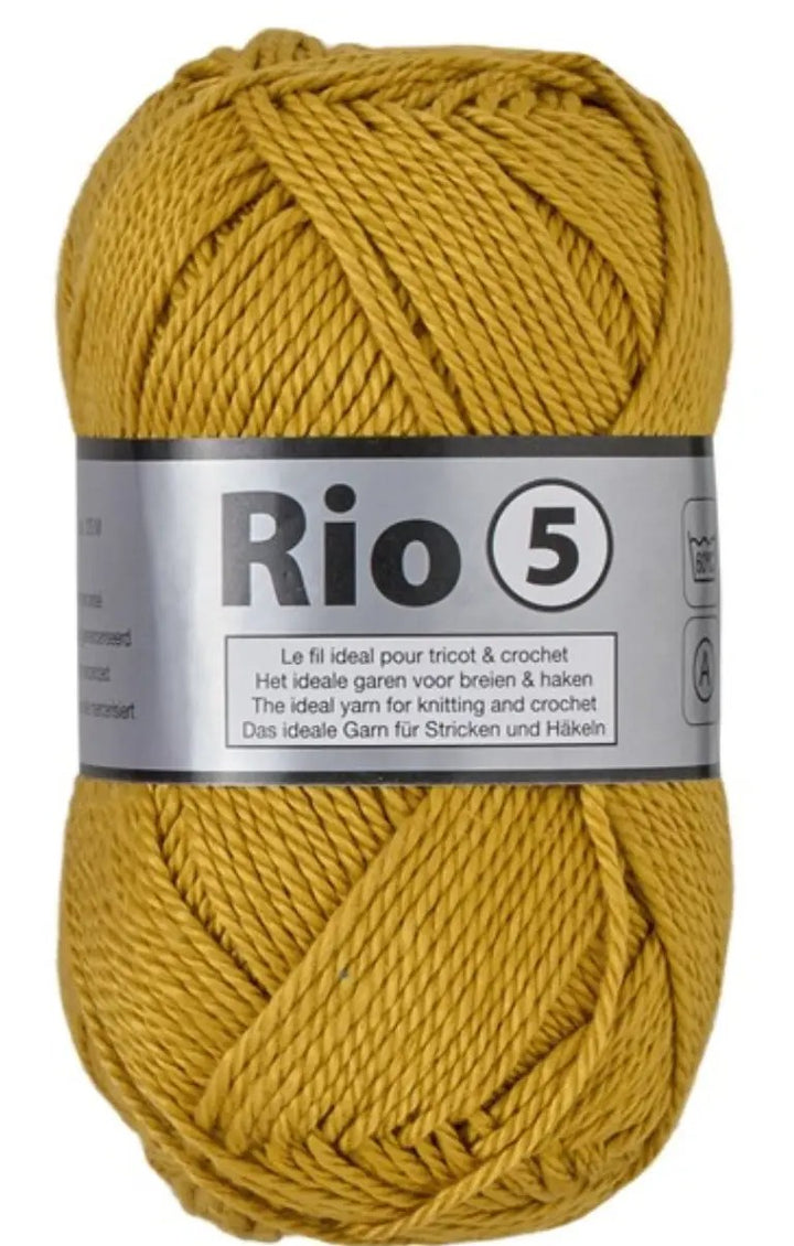 RIO 5 Lammy Yarns, pelote de coton mercerisé