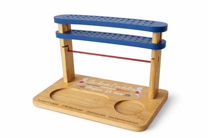 Porte-crochets en bambou verni – Édition premium Les soeurs crochettes